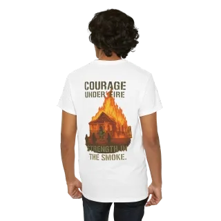 T-Shirt 137 Person 7 Back White